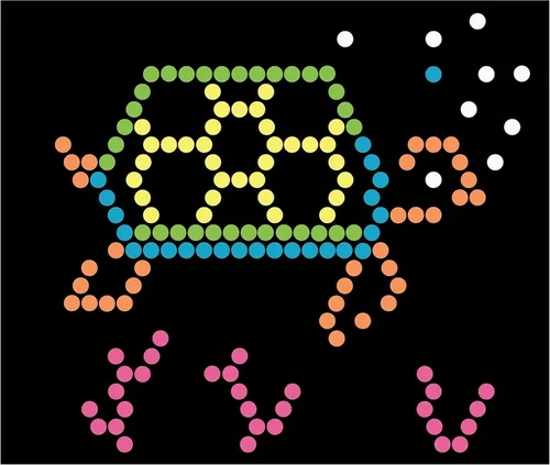 Miniatura 15 de Lite Brite - Paquete de repuesto para clavijas y plantillas, accesorios de tablero de dibujo iluminados, clavijas LED para tablero de dibujo