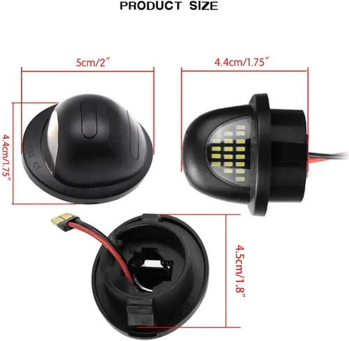 Miniatura 2 de 2 unids blanco LED luz de matrícula número de coche montaje de lámpara de tubo RedSMD luz corriente lámpara para 1999-2016 Ford F-150 F-250 F-350