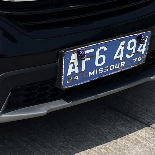 Miniatura 4 de Tornillos de fijación de placa de motocicleta, marco de placa de automóvil, tornillos de calavera, kit de tuercas de montaje, repuesto para camión