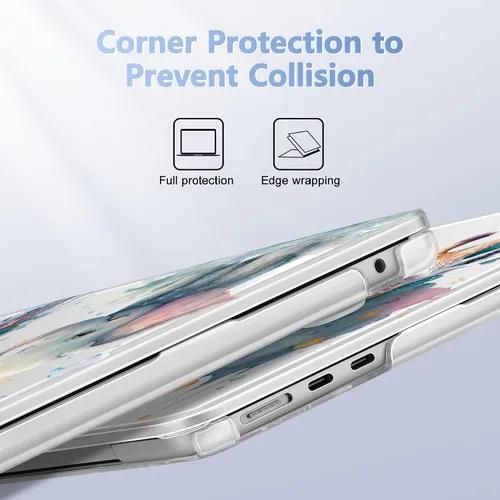Miniatura 3 de Funda para MacBook Air 2026/2025/2024/2023 de 15 pulgadas M5 A3448/M4 A3241/M3 A3114/M2 A2941, elegante funda protectora rígida para MacBook Air