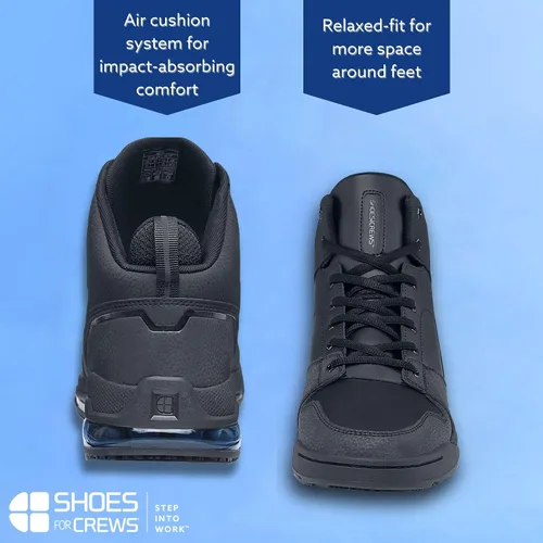 Miniatura 5 de Shoes For Crews Zapatillas de trabajo antideslizantes para hombre, cómodas, antideslizantes, para el servicio de alimentos, salud, venta al por