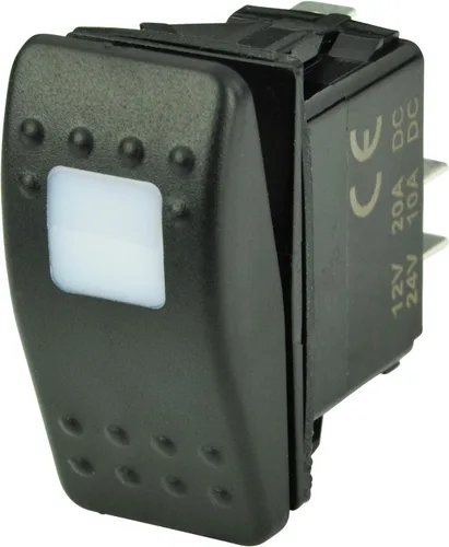 Miniatura 2 de BEP Marine Control táctil de 3 posiciones IP66 nominal 24V Negro 2 vías DIN montaje en carril interruptor de botón