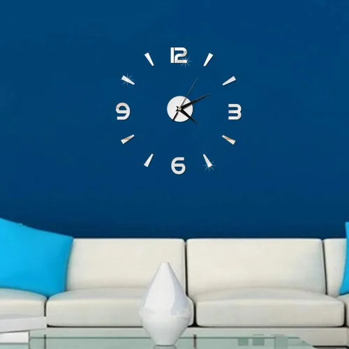Miniatura 4 de Reloj de pared DIY sin marco, efectos 3D, elegante, decorativo, decoración de pared, decoración de pared, moderno, decoración de pared, reloj