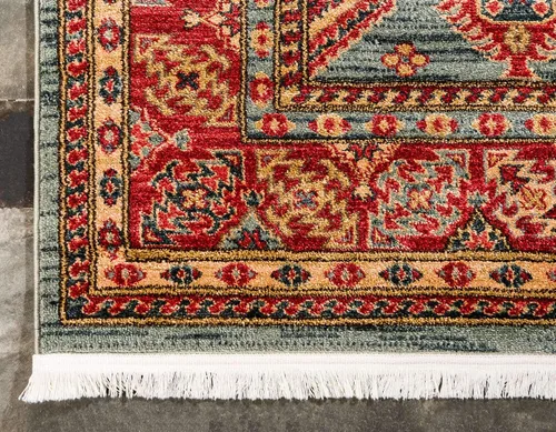 Miniatura 8 de Unique Loom Sahand Collection - Alfombra de área, Alexander (rectangular, 2 pies 2 pulgadas x 3 pies 1 pulgada, azul claro/marrón claro)