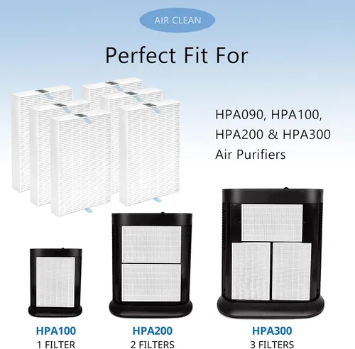 Miniatura 6 de Filtro de repuesto HPA300 HEPA R compatible con Honeywell HPA300, HPA200, HPA100, HPA090 Series y HPA5300 Purificador de Purificador de Aire