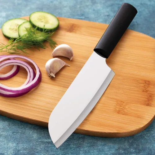 Miniatura 7 de Rada Cutlery Ultimate - Juego de regalo de 15 piezas con afilador de borde rápido, cuchillas de acero inoxidable, mango negro