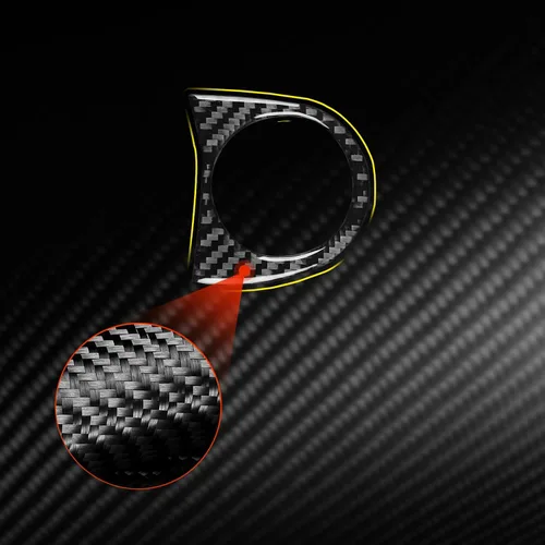 Miniatura 5 de Marco de encendido para volante de automóvil, calcomanía decorativa compatible con Subaru Impreza 2017-2022/Crosstrek 2018-2022, interior de fibra
