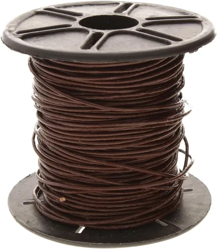 Miniatura 58 de The Beadsmith Cordón de cuero – Negro – Bobina de 0.039 in – 5 yardas/14.8 ft – Tanga de cuero indio ideal para trenzar, cuentas, collares, cordones