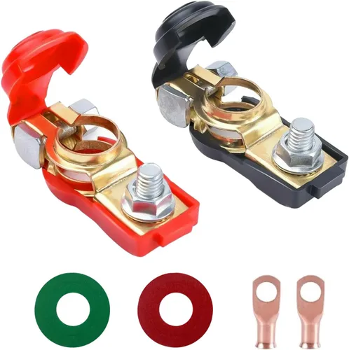 Miniatura 8 de 2 conectores de terminal de batería, extremo terminal de cable de batería, conectores universales de poste de batería de 12 V con 3 terminales