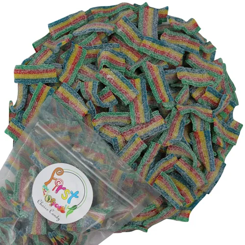Miniatura 17 de Cinturones de Gomitas Ácidas de Varios Colores (Azul Baya (Arándano), 1 Libra)