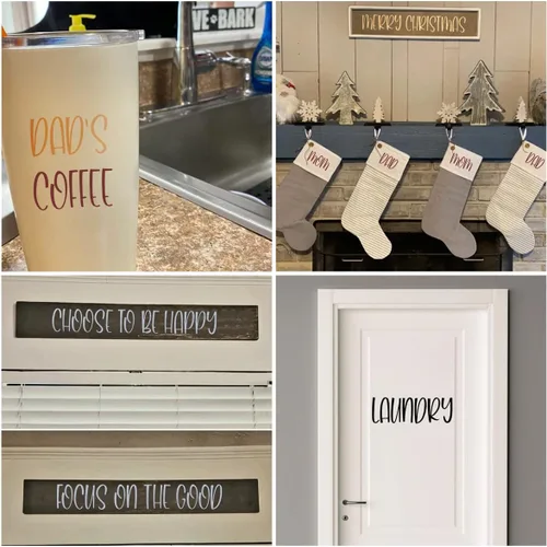 Miniatura 3 de Plantillas de letras del alfabeto de 4 pulgadas para pintar, paquete de 42 plantillas de letras y números con letreros para pintar sobre madera