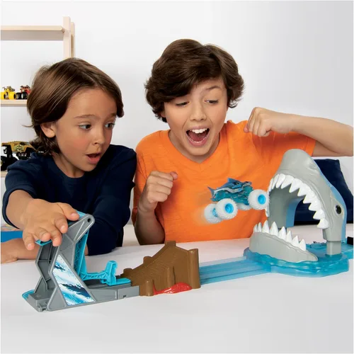 Miniatura 2 de Monster Jam, set de juego oficial de Megalodon Mayhem con camión monstruo fundido a presión exclusivo a escala 1:64