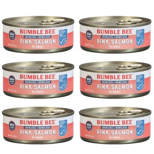 Miniatura 7 de Bumble Bee Prime Atlantic Salmon, lata de 5 onzas - Salmón Premium - 24g de proteína por porción - Sin Gluten y Kosher