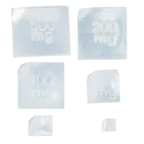 Miniatura 2 de Utoolmart Pesos de báscula Calibración 500mg-10mg 6pcs M2 Clase Pesos de Calibración Caja de Aluminio