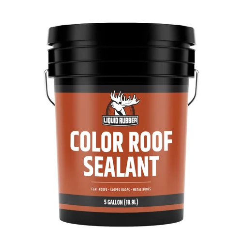 Liquid Rubber Sellador Impermeable de Color - Revestimiento Elastomérico para Techos Planos o Inclinados y Cimientos - Pintura de Bricolaje y