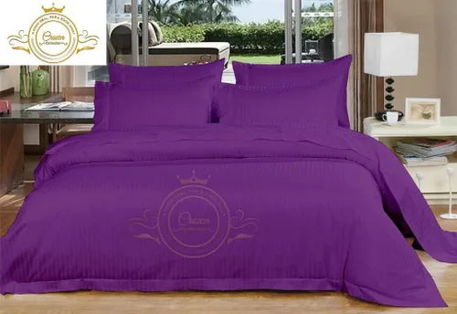 Miniatura 13 de Corona Collection Hotel beddings 600-thread-count Juego de sábana 100% algodón egipcio, 4 pieza Fit hasta 12" Deep Pocket todo Damask rayas elástica