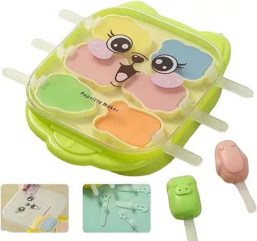 Miniatura 5 de Molde para paletas de silicona, 6 piezas de moldes de silicona para hacer helados, moldes de helado congelados, accesorios de cocina, leche materna