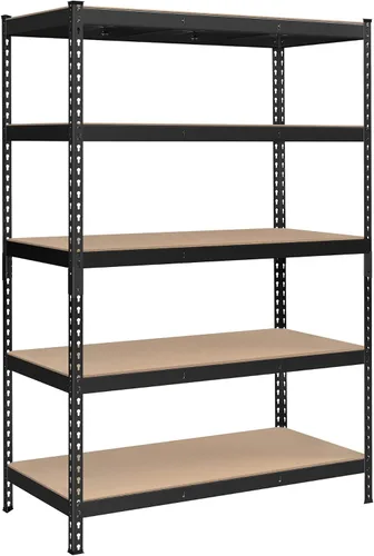 Miniatura 13 de SONGMICS Estantes de almacenamiento de 5 niveles, almacenamiento de garaje, montaje sin tornillos, unidad de estantería ajustable, 11.8 x 29.5 x