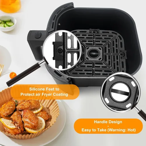 Miniatura 5 de Sartén para freidora de aire para olla instantánea Vortex Plus 6 en 1, horno freidora de aire de 4 cuartos de galón, 7.5 x 7.5 pulgadas, piezas