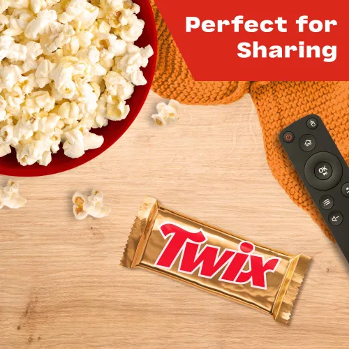 Miniatura 9 de TWIX Dulces de Chocolate a Granel Envueltos Individualmente, Tamaño Completo, Barra de Dulce de Chocolate con Galleta y Caramelo, Perfecta