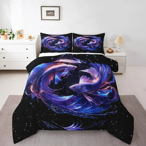 Miniatura 22 de Homewish Lindo juego de edredón de perros, juego de ropa de cama verde para niños, niñas y mujeres, edredón de verano para adultos, juego de edredón