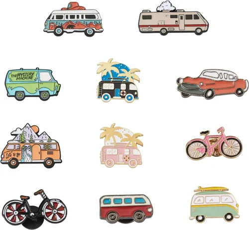 Miniatura 94 de Pandahall - Broches esmaltados de aleación con varios temas, broche de solapa, juego de pines esmaltados