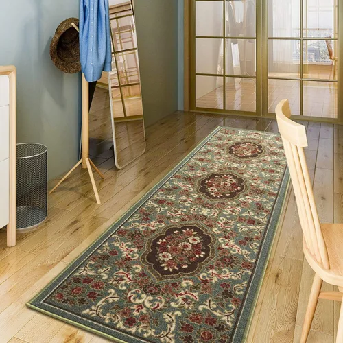 Miniatura 17 de Antep Rugs - Alfombras antideslizantes (no se desliza) 2 x 4 con respaldo de goma con diseño floral moderno de bajo perfil para cocina