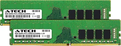 Miniatura 2 de A-Tech 8 GB (2 x 4 GB) DDR4 2133 MHz UDIMM PC4-17000 (PC4-2133P) CL15 DIMM Non-ECC Módulos de memoria RAM de escritorio