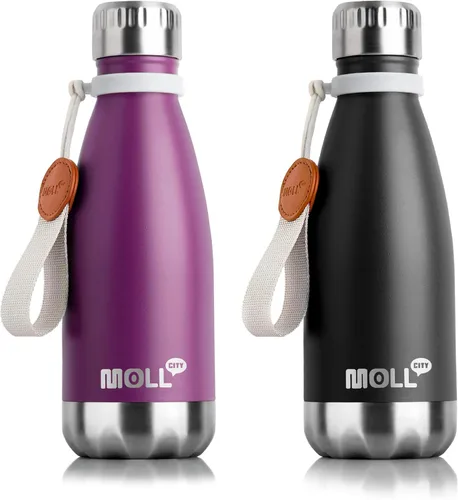 Miniatura 56 de Botella de agua para niños, botella de agua deportiva de acero inoxidable de 12 onzas con aislamiento al vacío para la vuelta a la escuela, botella