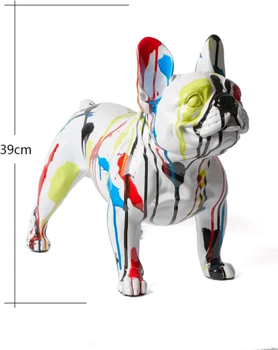 Miniatura 5 de Estatua de Bulldog Escultura Decoración Moderna Estatua de Animal Estatua Regalos para el Hogar Centro de Mesa Artesanías Polyresin Arts 19.7 in