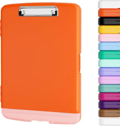 Miniatura 8 de Piasoenc Portapapeles con almacenamiento, caja de organización de 8.5 x 11 pulgadas con soporte para bolígrafo y carpeta de papel legal A4, folio