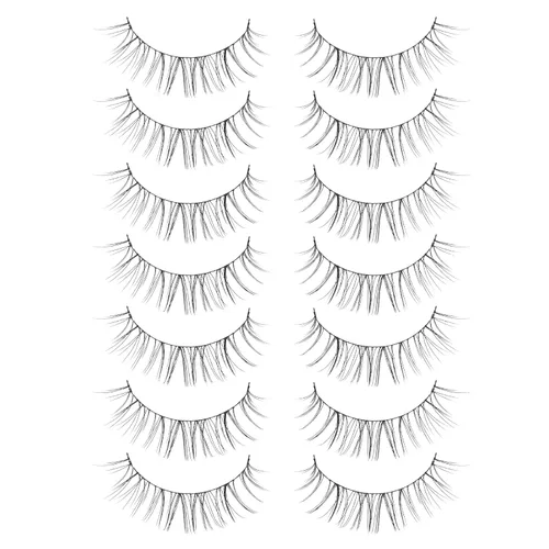 Miniatura 14 de Onlyall Pestañas de ojo de gato, pestañas de visón, pestañas esponjosas, pestañas postizas de ojo de gato, pestañas de ojo de zorro, 7 pares F02