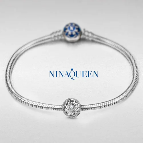 Miniatura 6 de NINAQUEEN Happy Birthday - Dijes de plata de ley 925 para regalo de Navidad circonita cúbica 5A y esmalte aplicado a mano caja de joyería incluida