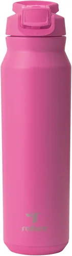 Miniatura 10 de REDUCE Hydrate Pro - Botella de agua aislada de acero inoxidable de 24 onzas, tapa abatible a prueba de fugas, apta para lavavajillas, sin BPA, Negro