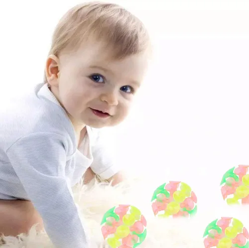 Miniatura 8 de STOBOK Divertida bola de ventosa: 4 bolas adhesivas de ventosa, juguetes coloridos juguetes novedosos para niños y niñas, recuerdos de fiesta