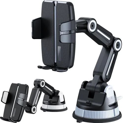 Soporte de ventosa resistente para camión, soporte universal para tablero, parabrisas, ventana, liberación con un botón, agarre fuerte, compatible