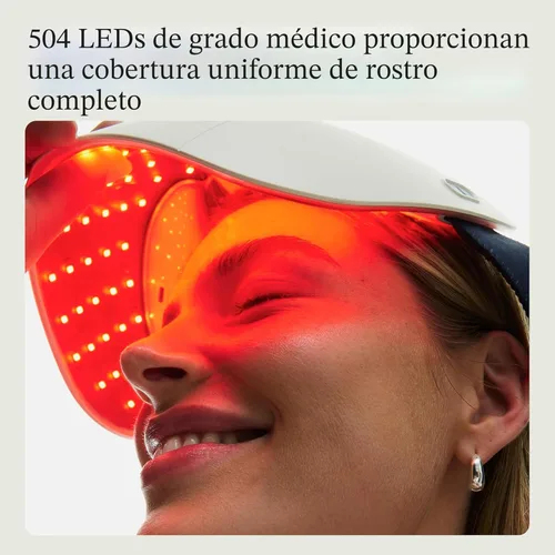 Miniatura 4 de TheraFace Therabody Mask Glo - Mascarilla LED inalámbrica para el cuidado de la piel con luz roja/azul/infrarroja y masaje relajante para el cuero