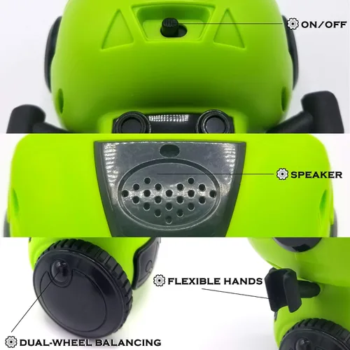 Miniatura 5 de JabberBot - Robot RC inteligente multifuncional para niños. Robot de control remoto que puede moverse, hacer divertidos efectos de sonido/voz
