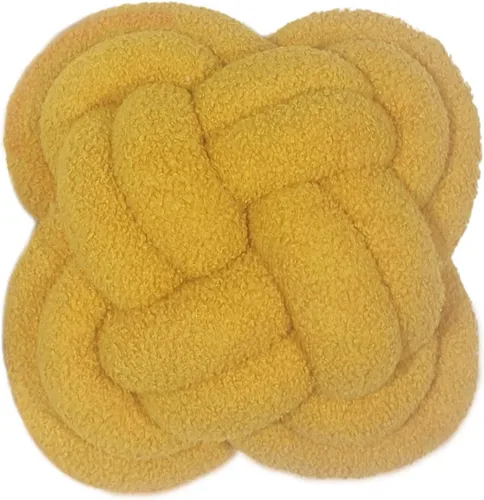 Miniatura 33 de Cyprinus Carpio Almohada creativa con nudo de bola de rosa, cojín de flor para sofá, almohada lumbar, decoración (rosa-C)