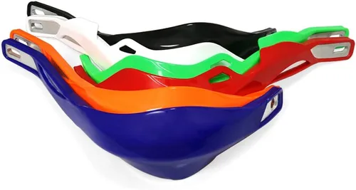 Miniatura 9 de Paramanos universales para motocicletas, protectores de manillar, guardamanos con cepillo, protector de manijas, parabrisas, protector contra Rojo