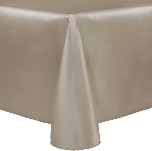 Miniatura 7 de Ultimate Textile Majestic - Mantel ovalado reversible Shantung Satin (72 x 120 pulgadas), color amarillo claro