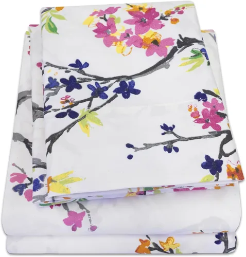 Miniatura 24 de Juego de sábanas y fundas de almohada de la colección 1500 Supreme, tamaño Queen, estampado Paisley gris - Juego de sábanas y fundas de almohada
