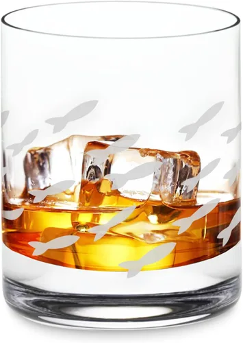 Miniatura 5 de Wine Savant Old Fashion - Copas de vino de pescado para vino blanco y tinto, whisky o agua, grabado individualmente con arena