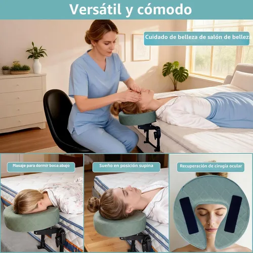 Miniatura 7 de Reposacabezas de masaje para cama, almohada ajustable para después de cirugía ocular, vitrectomía, reposacabezas de masaje para cama en casa