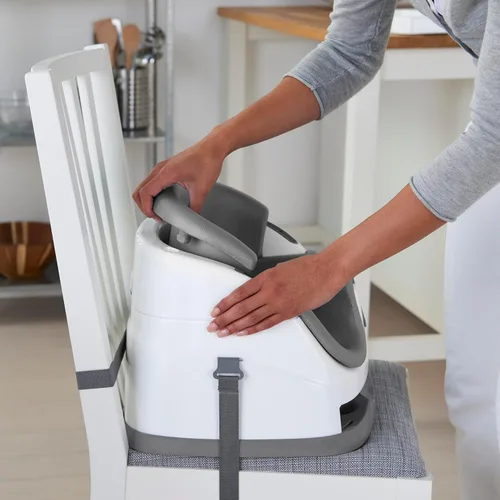 Miniatura 10 de Ingenuity Asiento con base para bebé 2 en 1 con bandeja auto-guardable para alimentación y piso - Pizarra