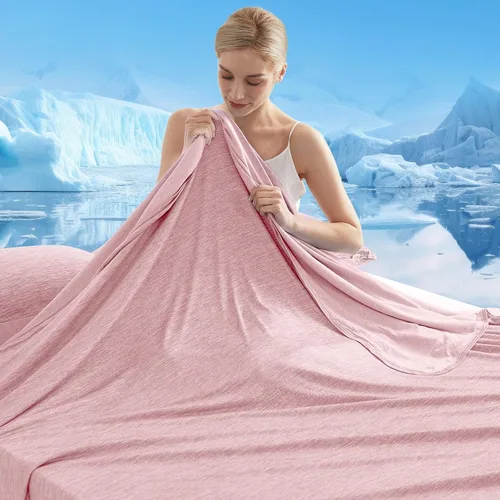 Miniatura 19 de Marchpower - Manta de enfriamiento para niños que duermen con calor, manta de lana fresca Arc-Chill con diseño de doble cara, fibra de enfriamiento