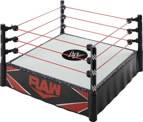 WWE Ring Superstar (14 pulgadas) con Lona de Resorte y Cuerdas Flex Reales para Figuras de Acción; Regalo para Edades de 6 Años en Adelante