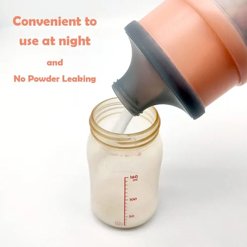 Miniatura 5 de Dispensador de fórmula para bebés, contenedor de fórmula, contenedor dispensador portátil de leche en polvo, contenedor de almacenamiento de viaje