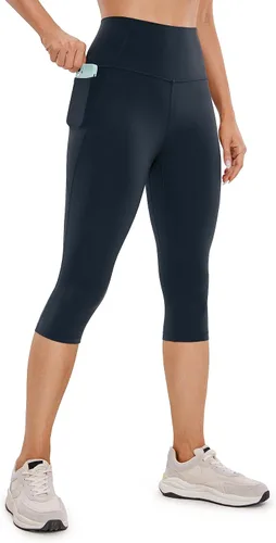 CRZ YOGA Butterluxe - Leggings capri de entrenamiento para mujer de 17, 19 y 21 pulgadas, pantalones de yoga de cintura alta con bolsillos, suaves