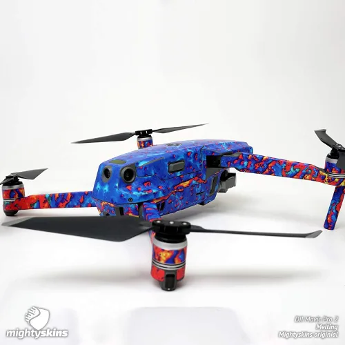 Miniatura 4 de MightySkins Skin compatible con DJI Mavic 2 Pro o Zoom - Borgoña sólido Funda protectora de vinilo duradera y única Fácil de aplicar, quitar